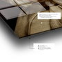 Wallity Cuadro Decorativo de Vidrio Templado Multicolor 70 x 100 cm